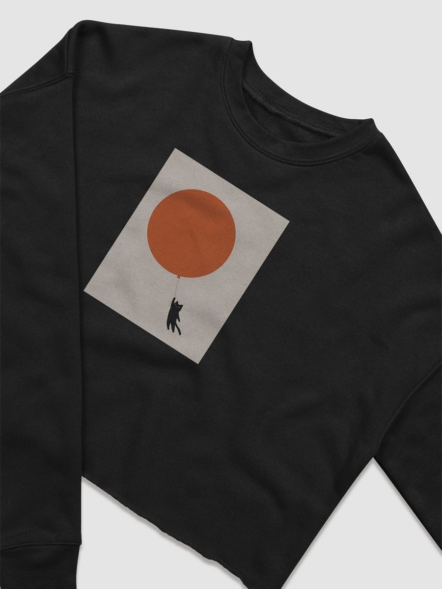Boho Style Cat and Balloon Crop Sweatshirt product image (12)
