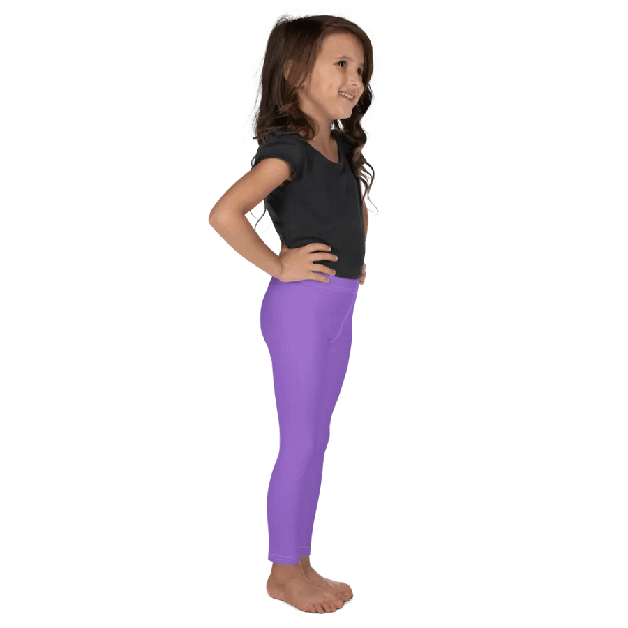Kids Plain Color Amethyst Leggings product image (4)