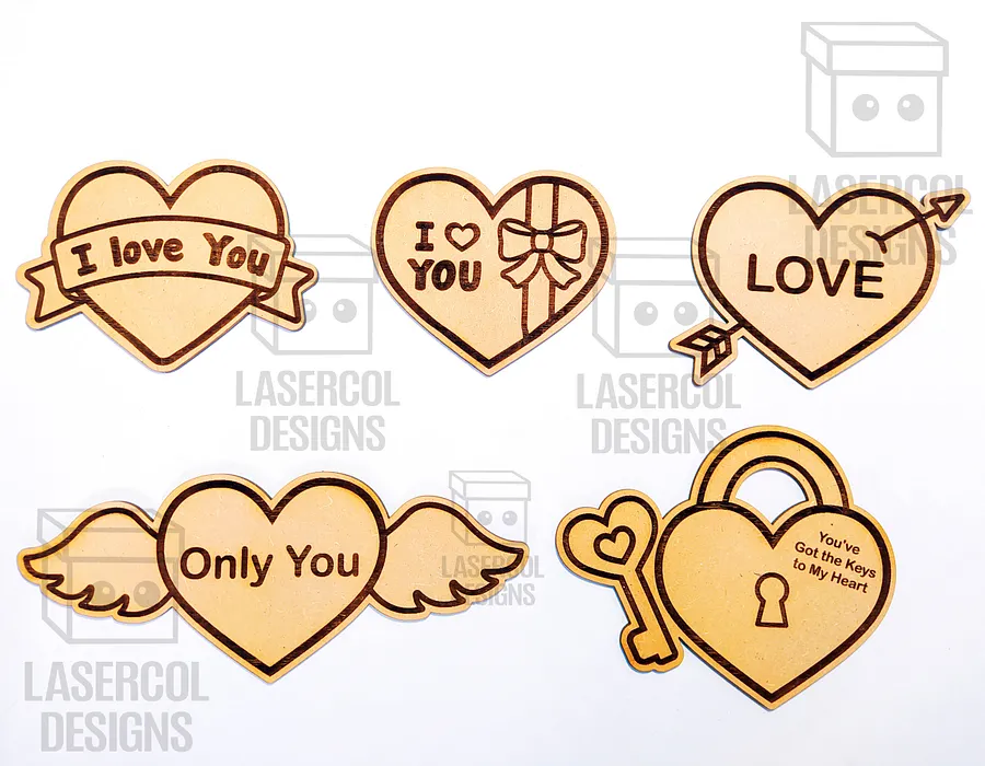 Hearts Set 3 - Laser Cut Files product image (4)