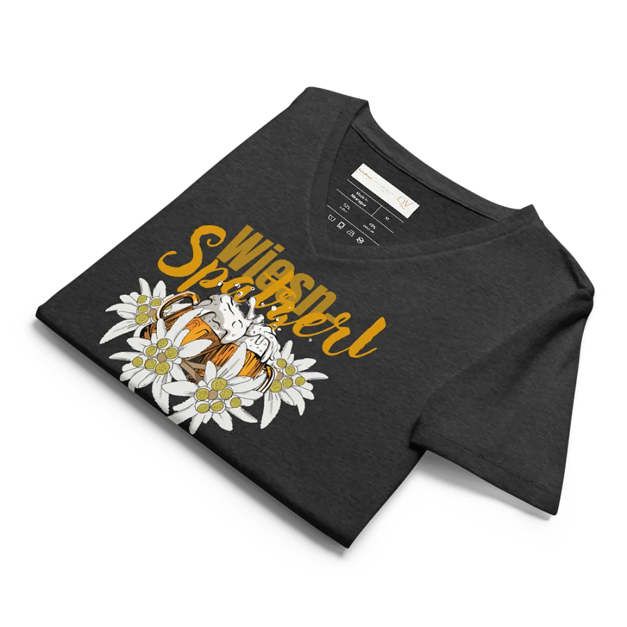 Wiesn-Spatzerl V-Ausschnitt T-Shirt Oktoberfest – Edelweiss product image (8)
