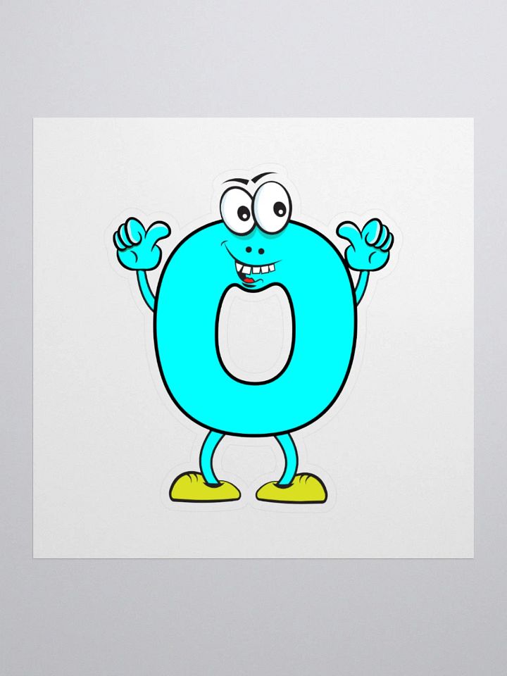 O Letter Cartoon Character Sticker product image (1)
