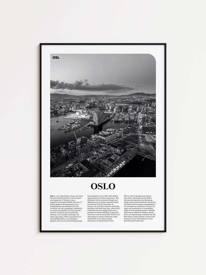 Oslo 01 Newspaper Poster product image (1)
