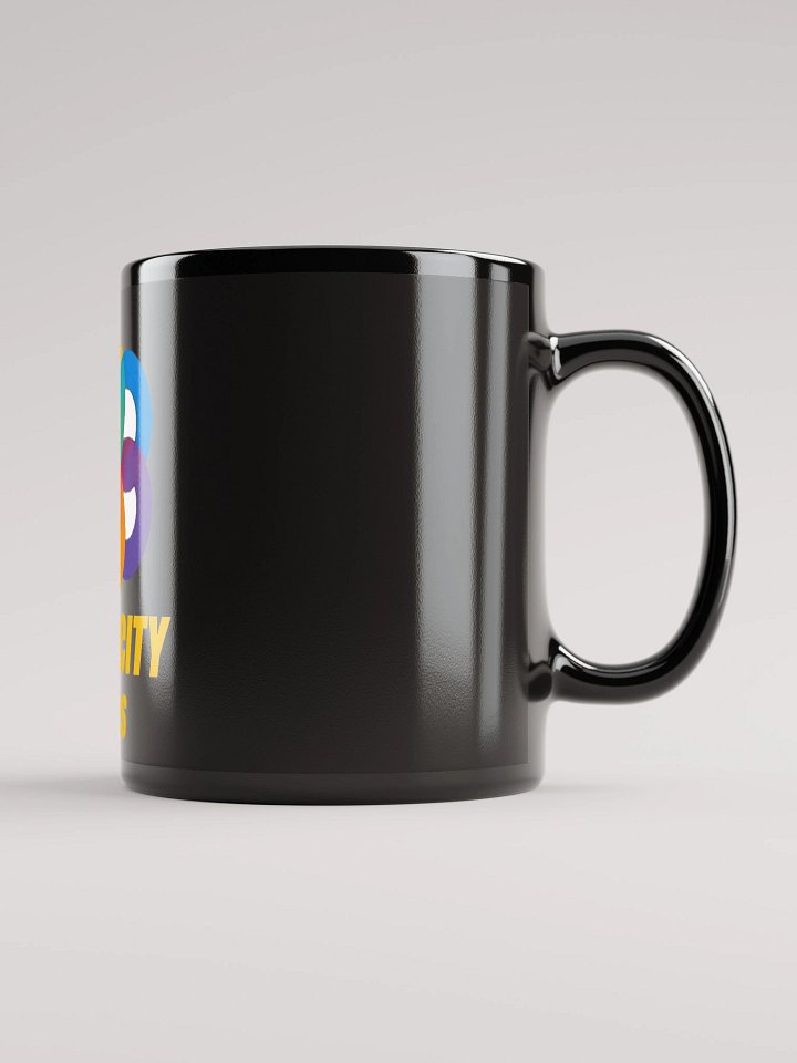 Simplicity Speaks Black Glossy Mug product image (2)