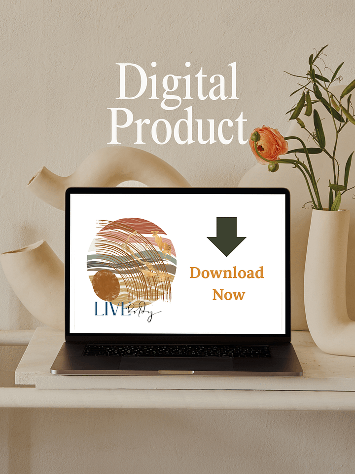 Digital Download 'Live Boldly ' Abstract Art Print product image (2)