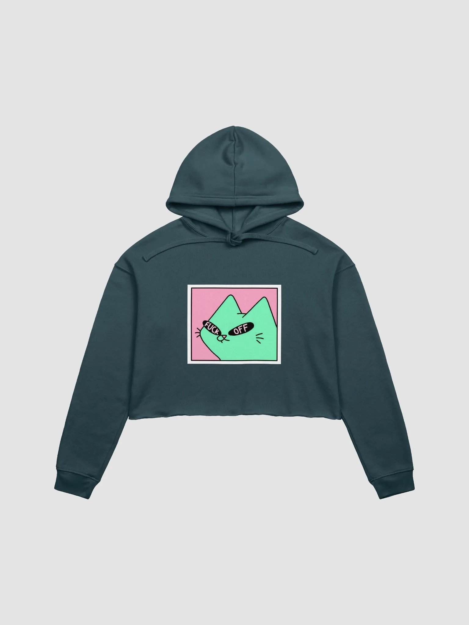 Bitchy Cat Sunglasses Crop Hoodie product image (5)