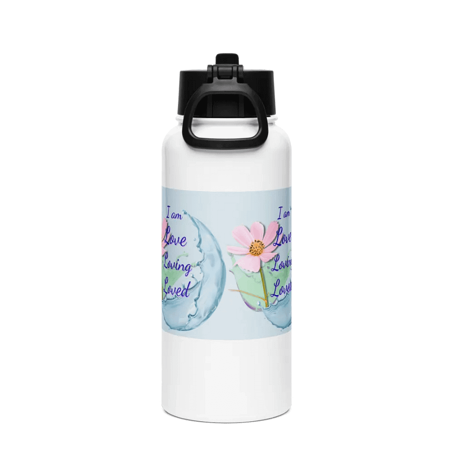 Love Loving Loved Stainless Steel Water Bottle for healthy moms dads ladies and gents product image (2)