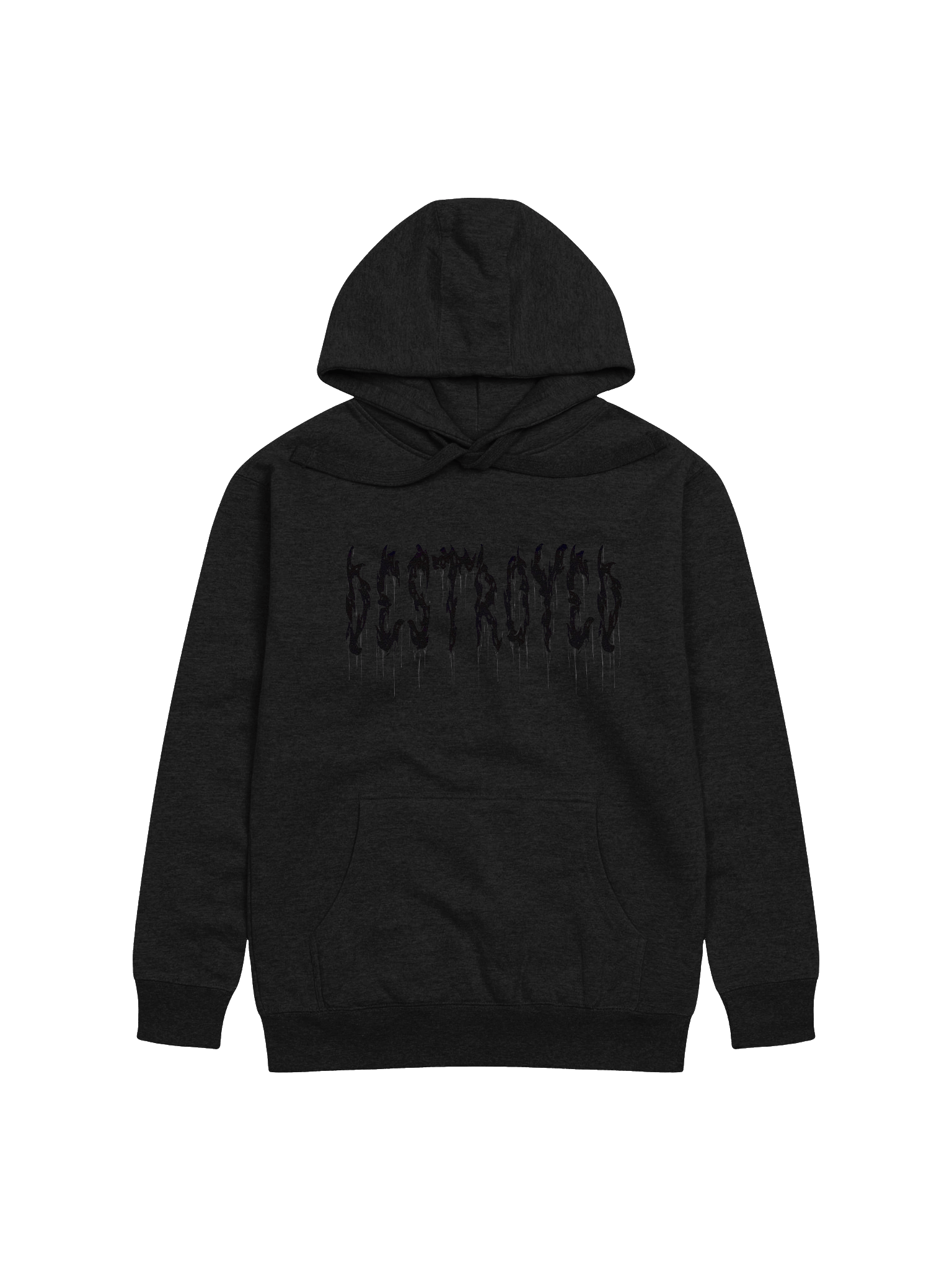 DESTROYED BLACK INK HOODIE product image (1)