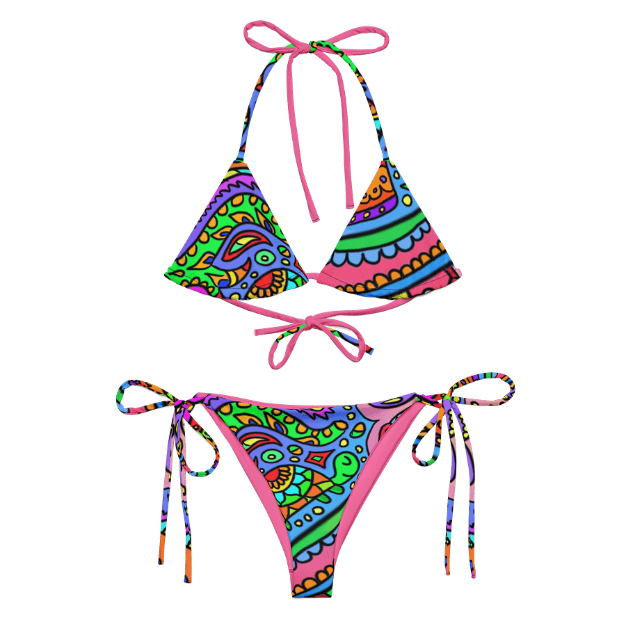 Trippy Colors Bikini on Pink product image (2)