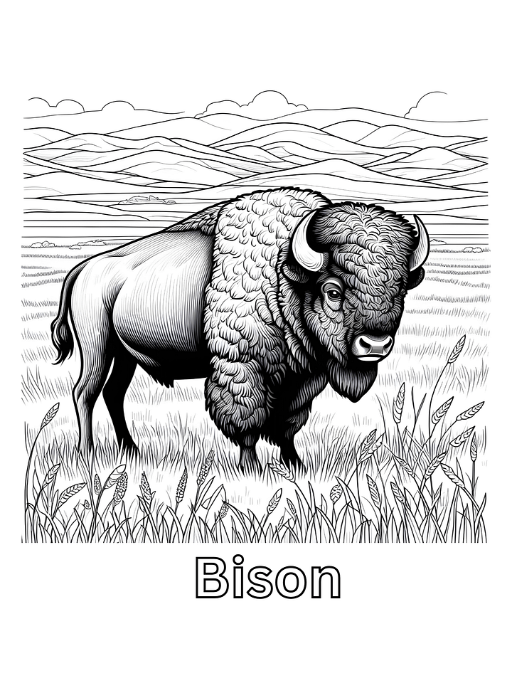 Wild Wonders: American Animals Coloring Book PDF product image (2)