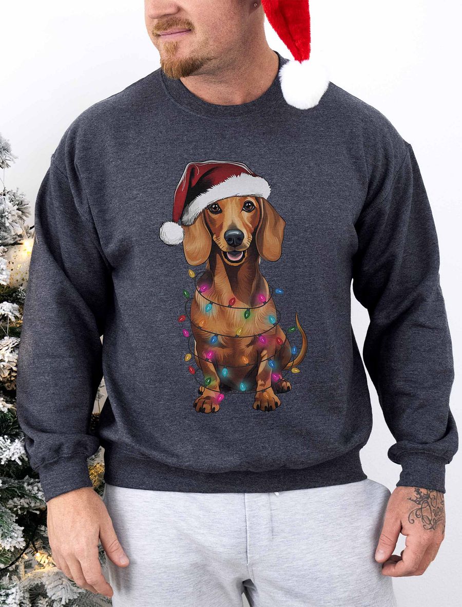 Funny Dachshund(Red) Christmas Sweatshirt for Wiener/Doxie Paw-rents product image (1)
