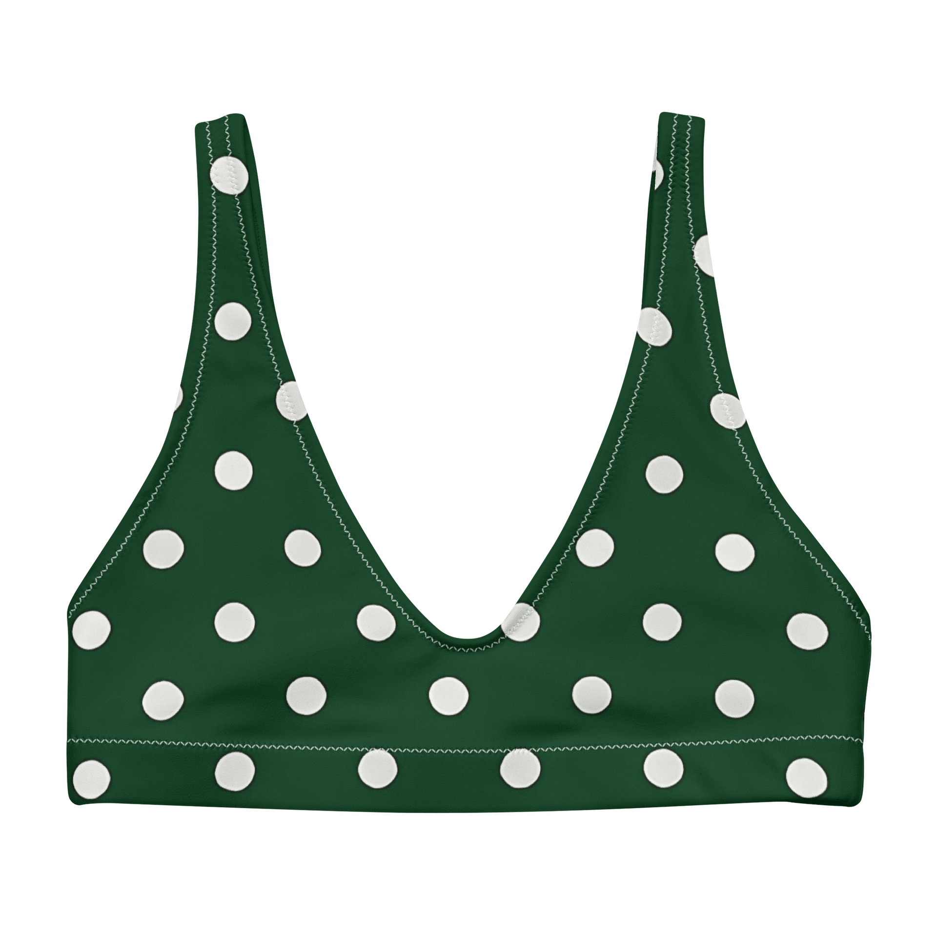 Green Polka Dot Paradise Bikini Top product image (1)