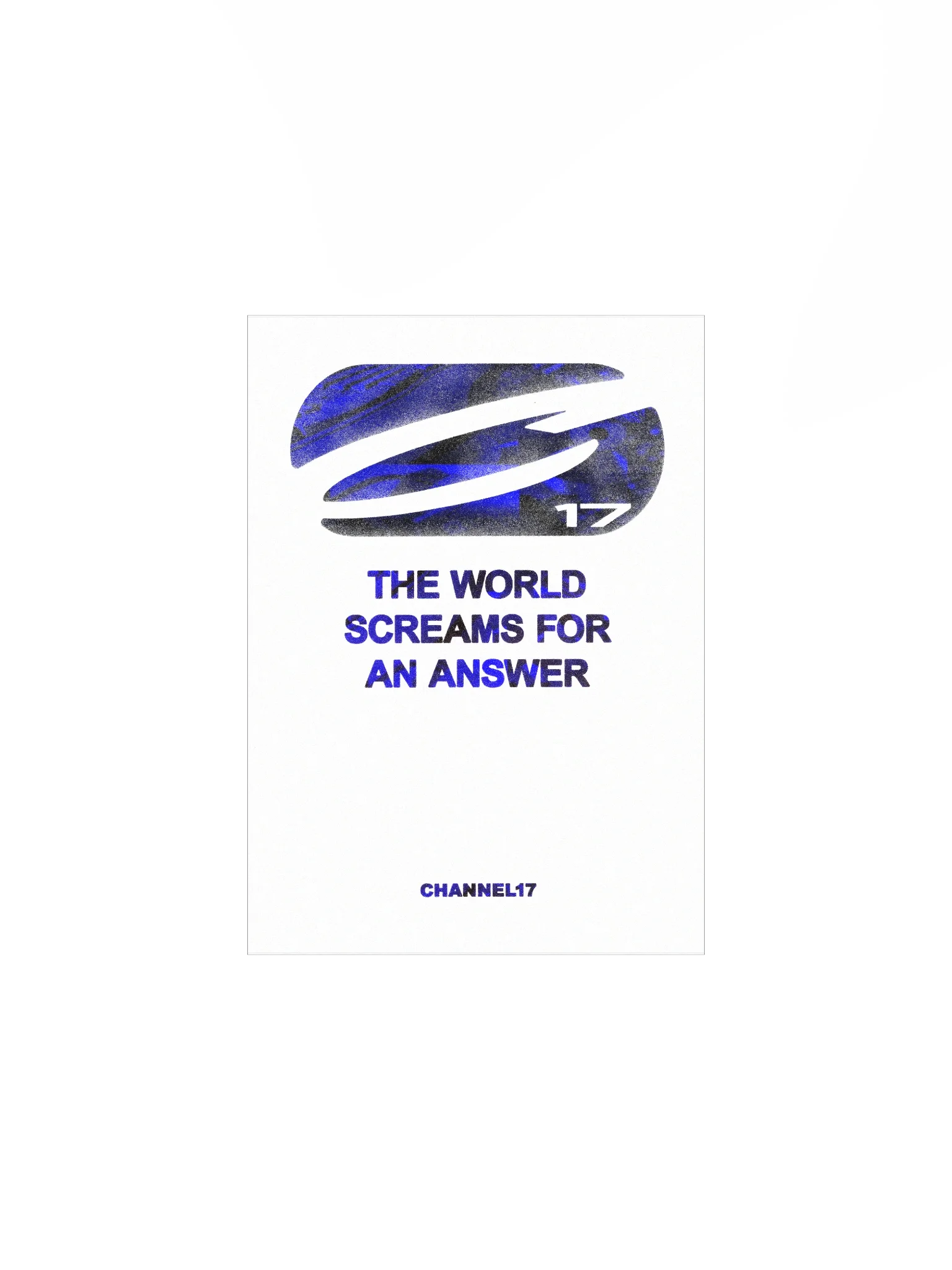 CHANNEL17 'Answer' Poster (Blue Variant) product image (1)