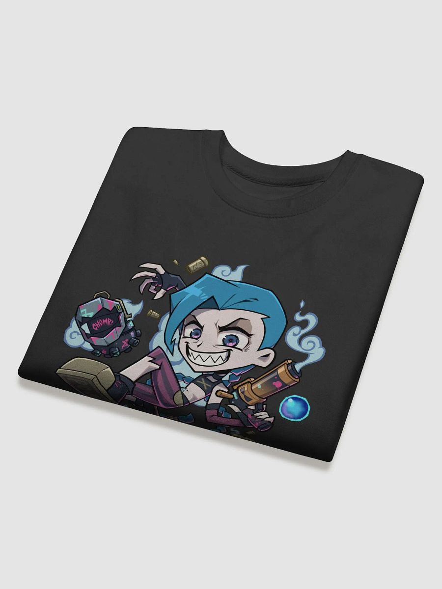 Crazy Blue Hair Girl Sweatshirt product image (4)