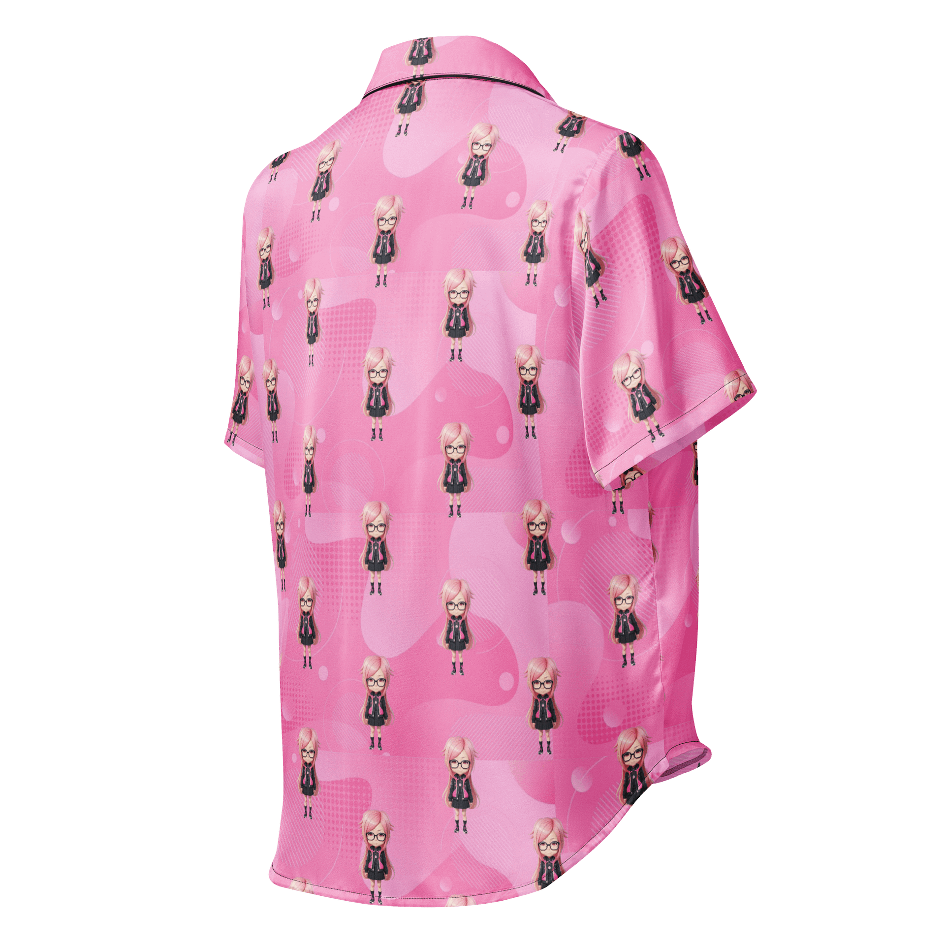 (PINK CHIBI) K Women's Short Sleeve Pajama Top product image (2)