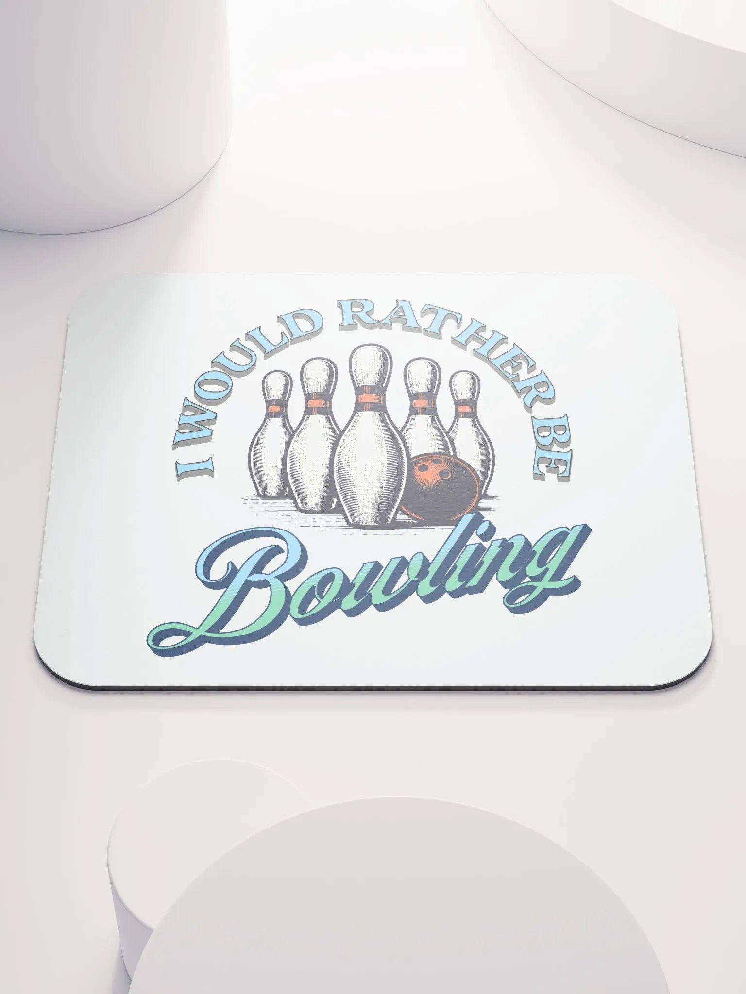 I Would Rather Be Bowling Strike Zone Mouse Pad product image (2)