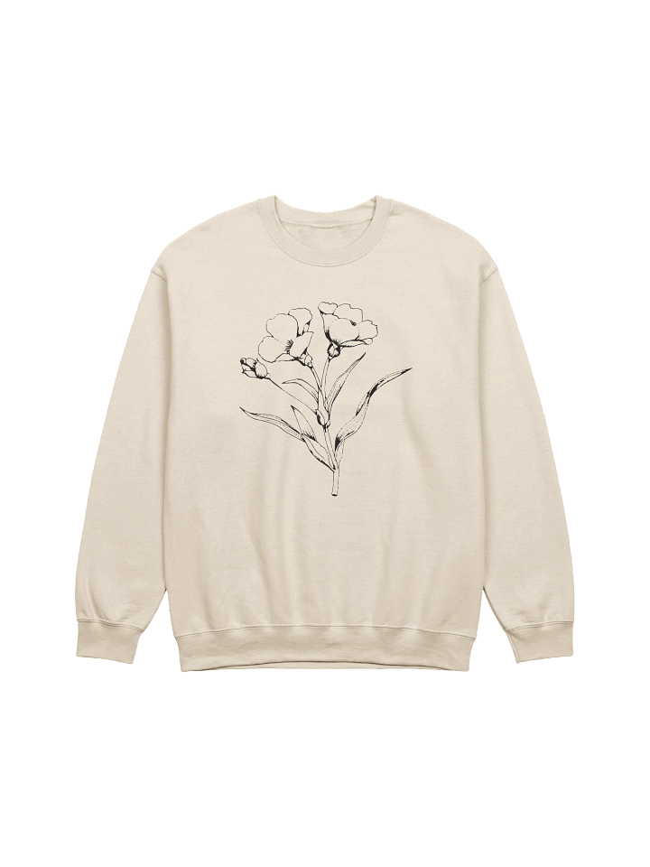 Minimalist Floral Line Drawing Sweatshirt product image (4)