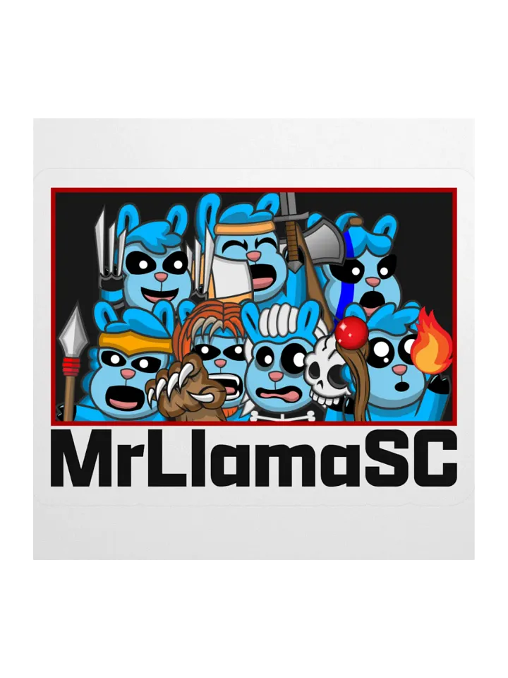 MrLlamaSC Llama Family Family Sticker product image (1)