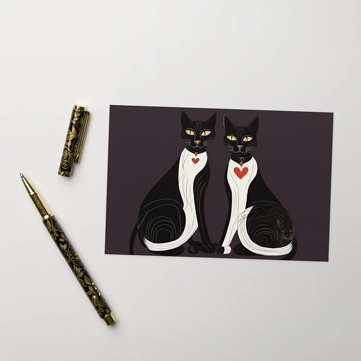 BLACK & WHITE TUXEDO LOVE CATS product image (1)
