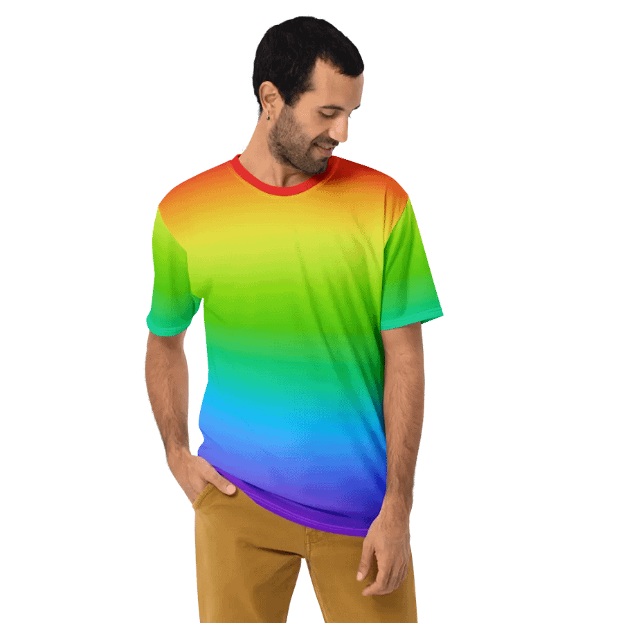 Rainbow Crew Neck T-Shirt product image (9)