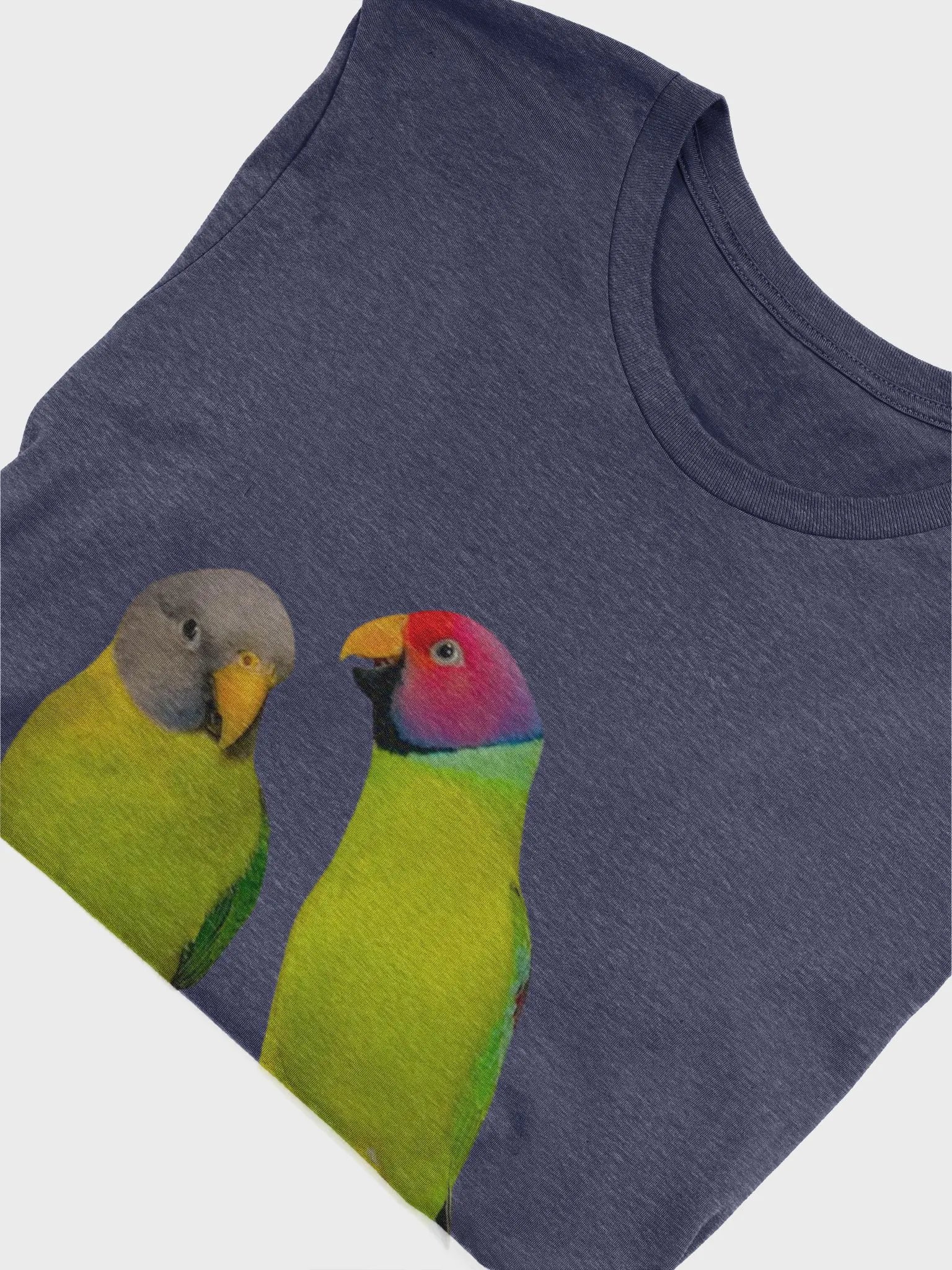 Vibrant Plumheaded Parakeets Unisex T-Shirt product image (2)