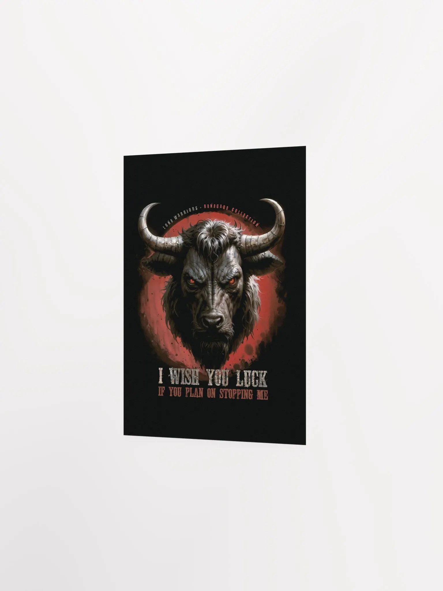 I wish you luck... if you plan on stopping me. ( Matte Paper Poster ) product image (11)