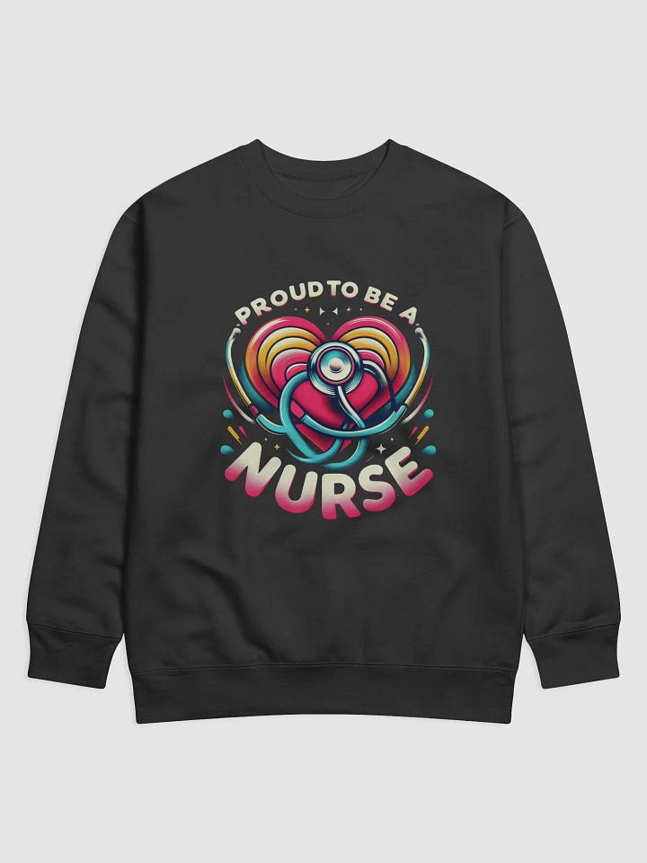Proud Nurse Heart Stethoscope Sweatshirt product image (1)
