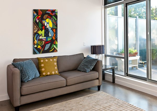 Premium Cubist Abstract Art Print – Vibrant Geometric Modern Wall Decor product image (4)