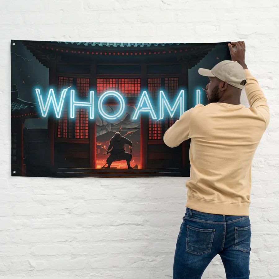 Neon Identity All-Over Flag product image (11)