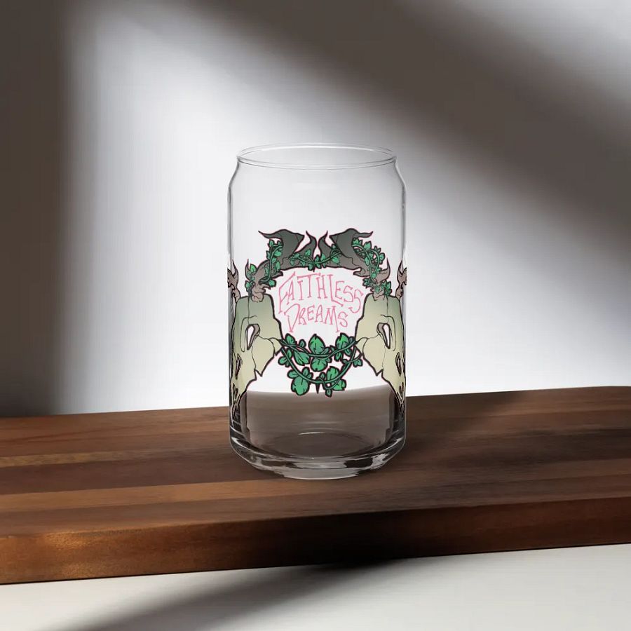 Faithless Logo glass cup product image (1)