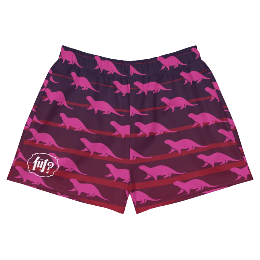 Otters on the Horizon Patterned Unisex Athletic Shorts product image (12)