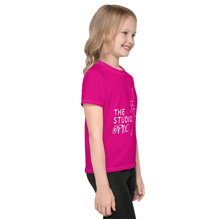 Kids T-Shirt | Hot Pink with White Logo product image (2)