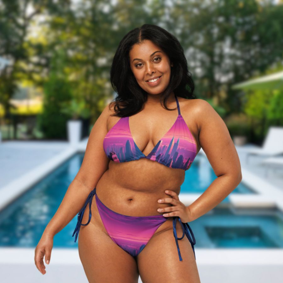 Vaporwave New York City All Over Print Bikini product image (9)