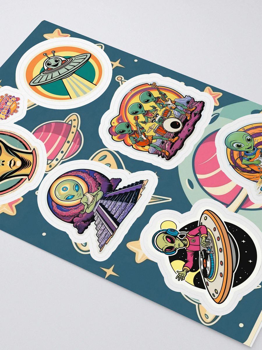 Groovy Aliens Sticker Sheet product image (2)