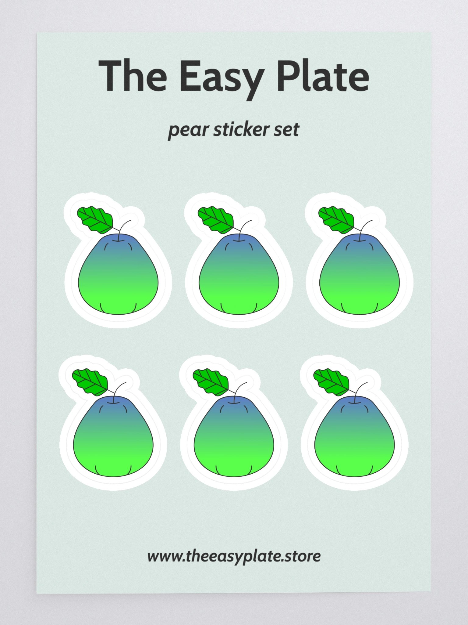 Pear-fect Gradient Sticker Sheet product image (3)