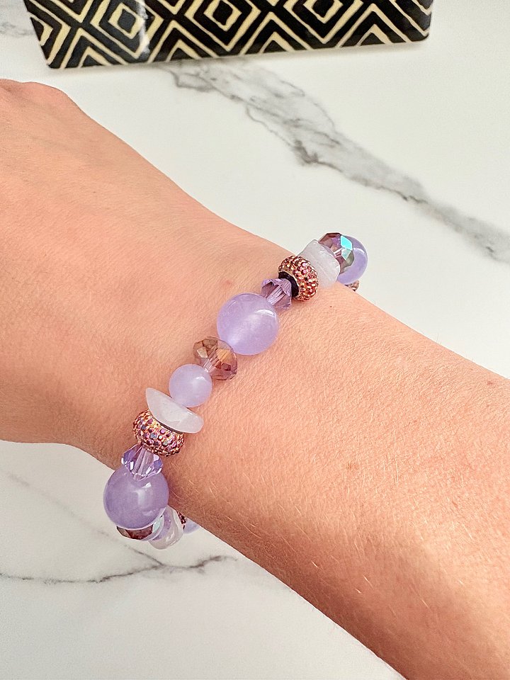 MFD-00057 | Beaded Stretch Bracelet | Handmade 8" Stretch Bracelet | Coastal Charm Jewelry by Monique Faella Designs™ product image (1)