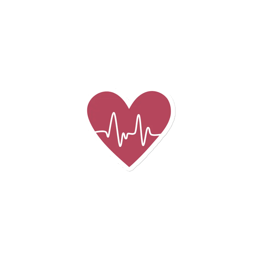 Heartbeat EKG Die-Cut Magnets product image (1)