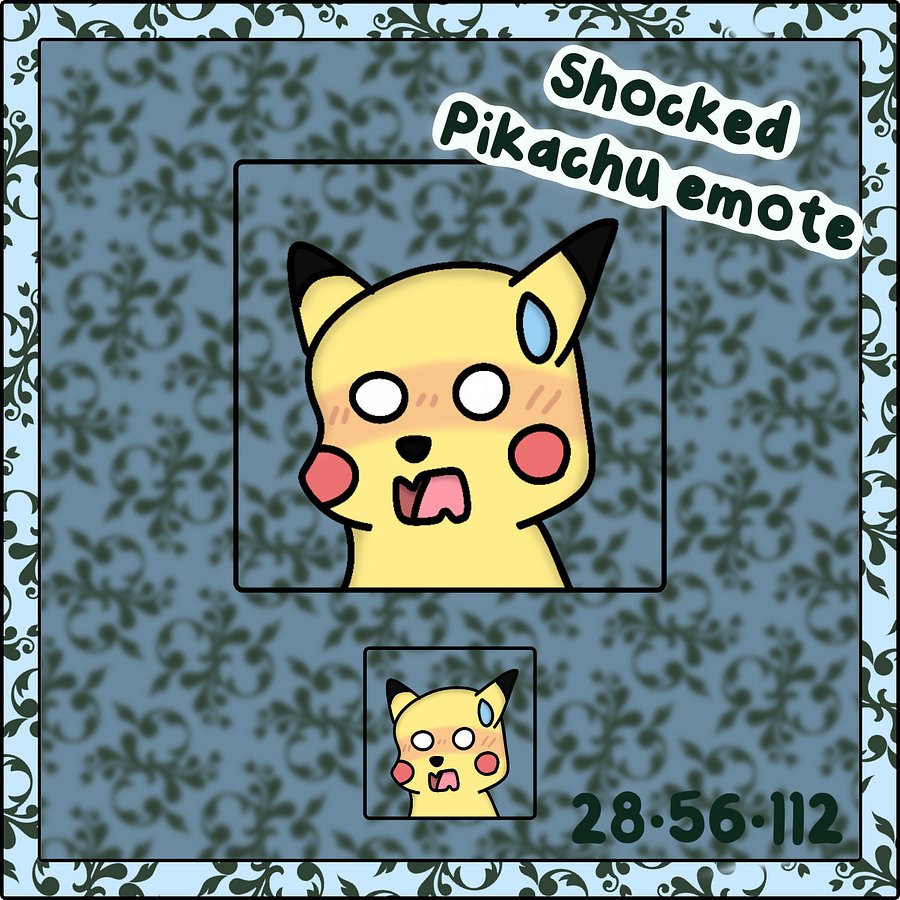 Shocked pikachu emote product image (1)