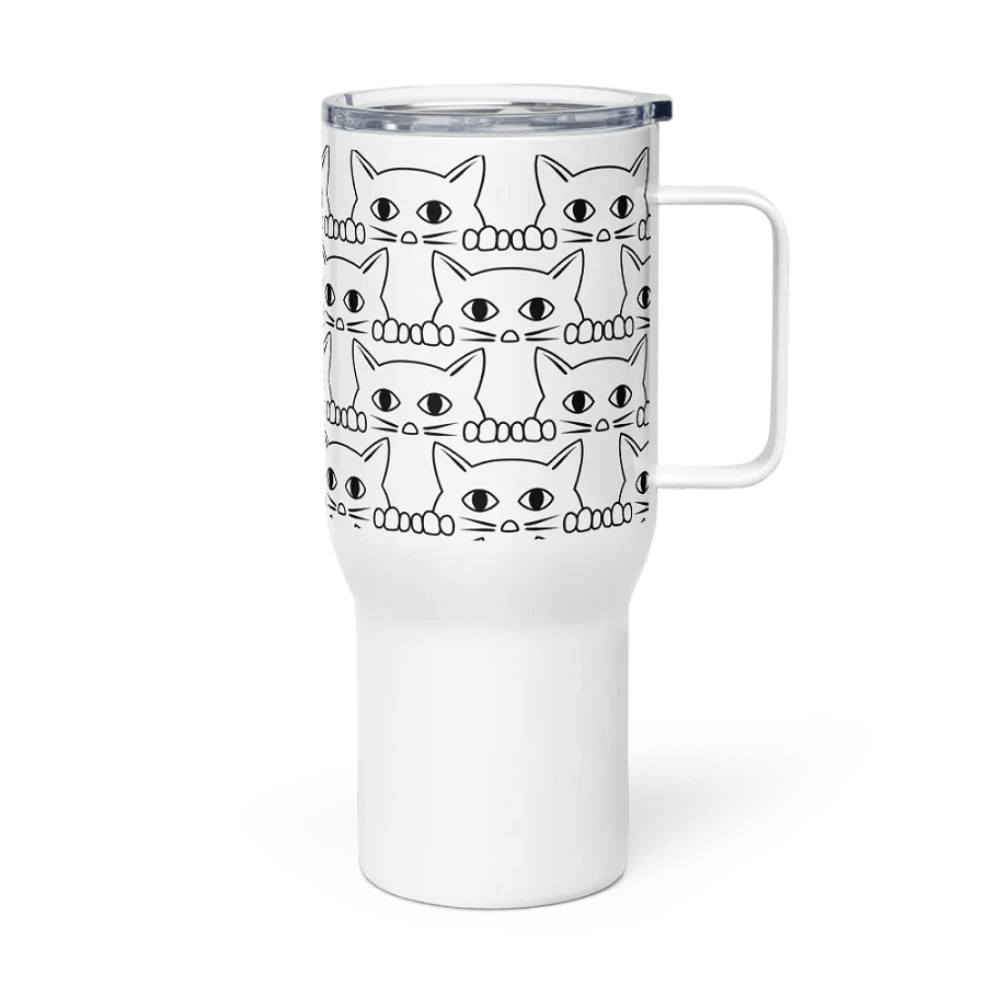 Peeping Kitten 25 oz Travel Mug product image (1)