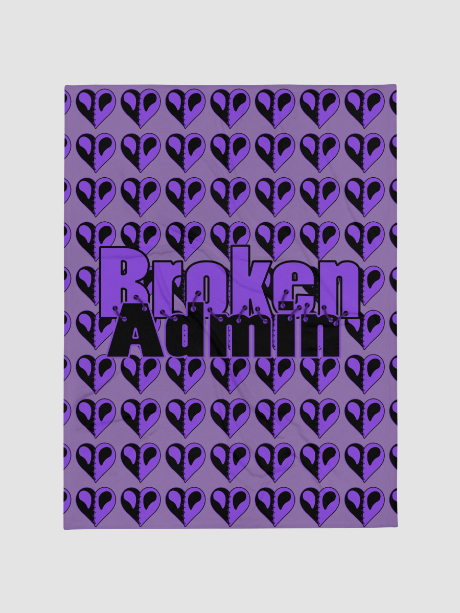 Purple Variant Vday Broken Heart Blanket product image (1)