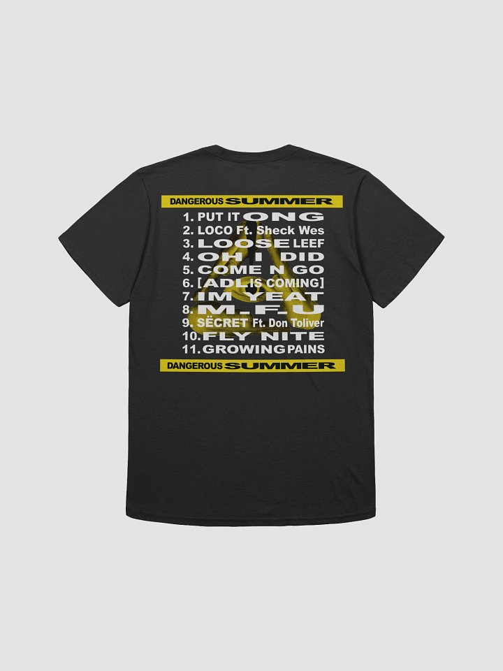 DANGEROUS SUMMER TRACKLIST TEE product image (2)