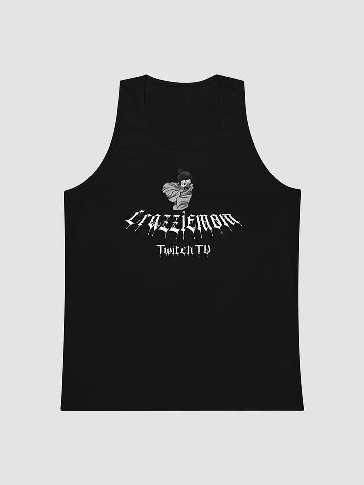 Crazzie Train Men’s Premium Tank Top (B&W) product image (1)