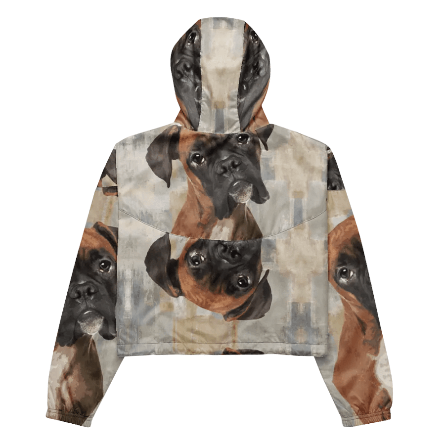 Boxer Face Patterned Women's Windbreaker product image (5)