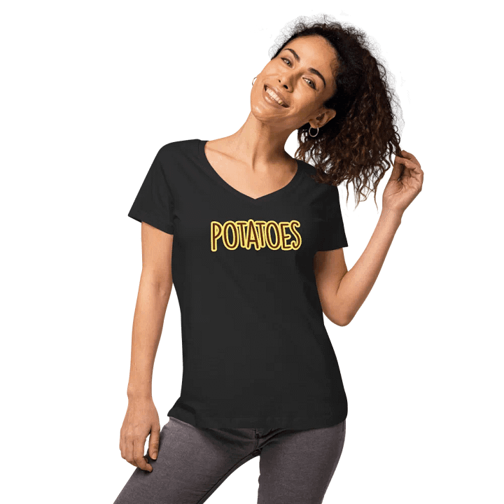 Potatoes Women's V-Neck T-Shirt product image (2)