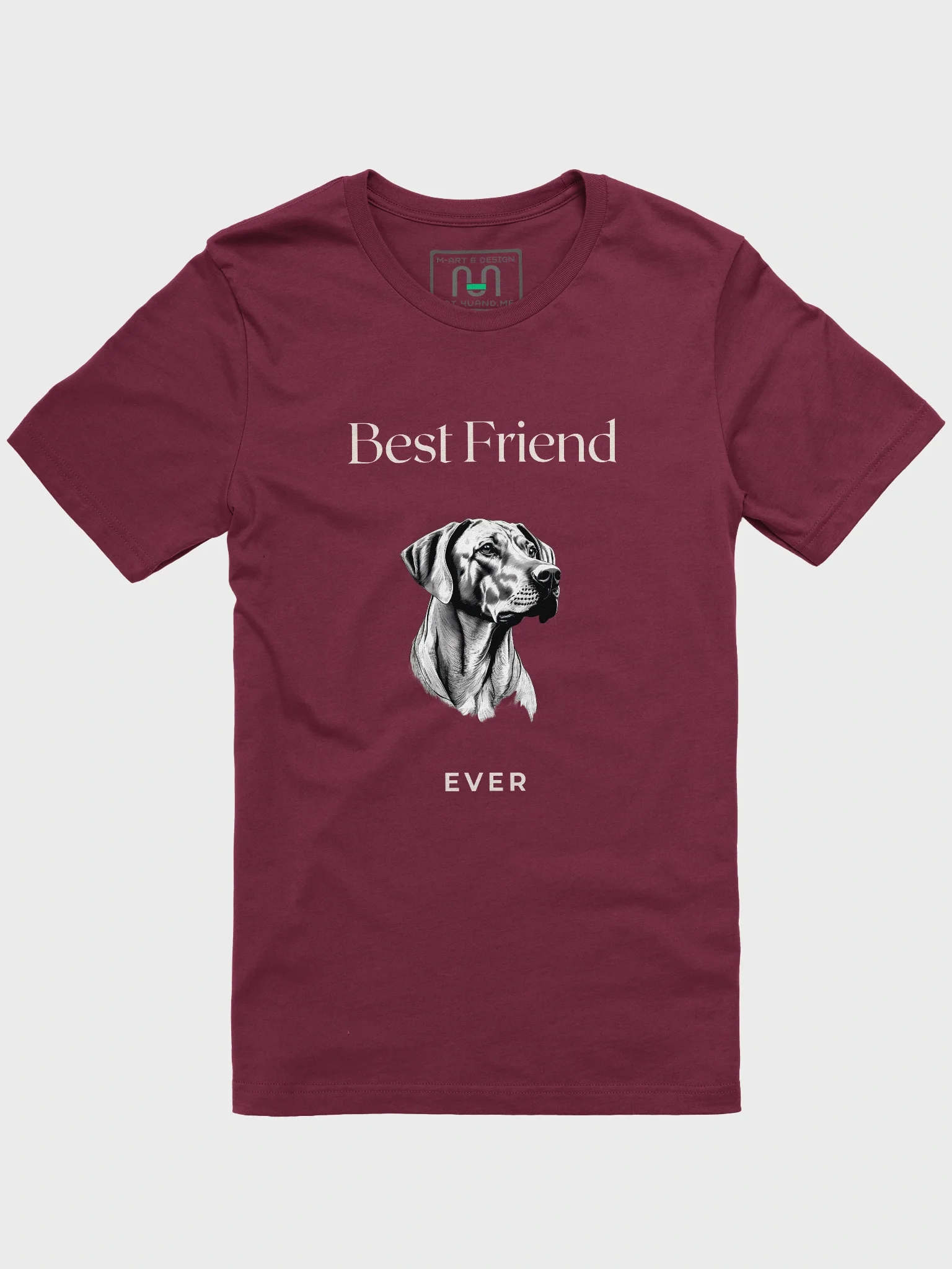 Best Friend Ever Rhodesian Ridgeback Dog Head T-shirt product image (1)