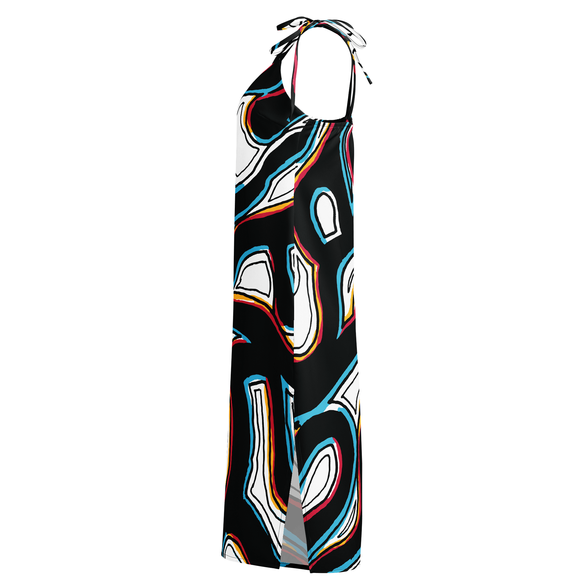 Flowing Lines All-Over Print Slip Dress product image (3)