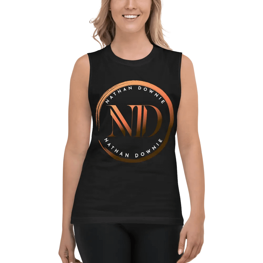 Nathan Downie Emblem - Unisex Muscle Tank Top - Black product image (6)