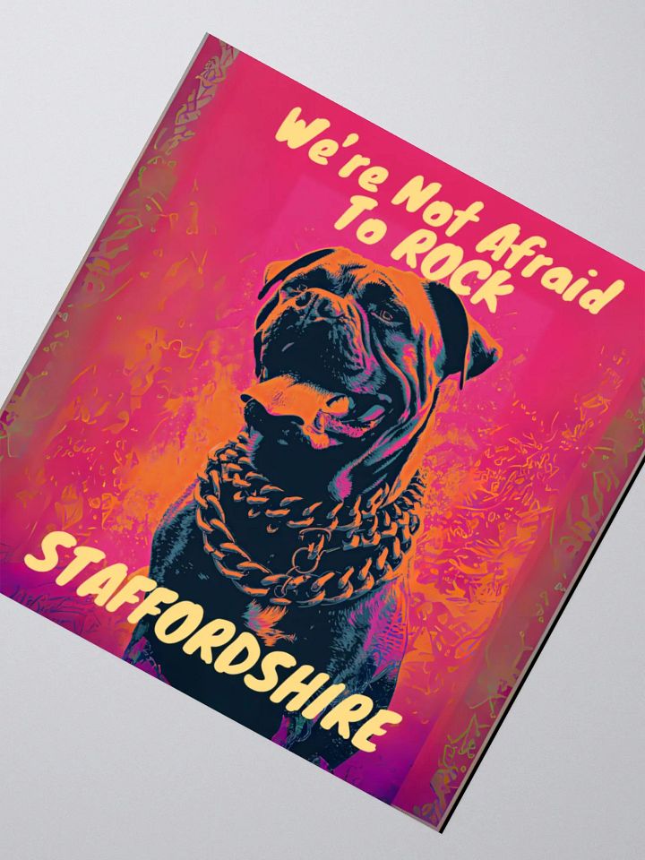 We're Not Afraid To Rock Staffordshire Kiss Cut Sticker product image (5)