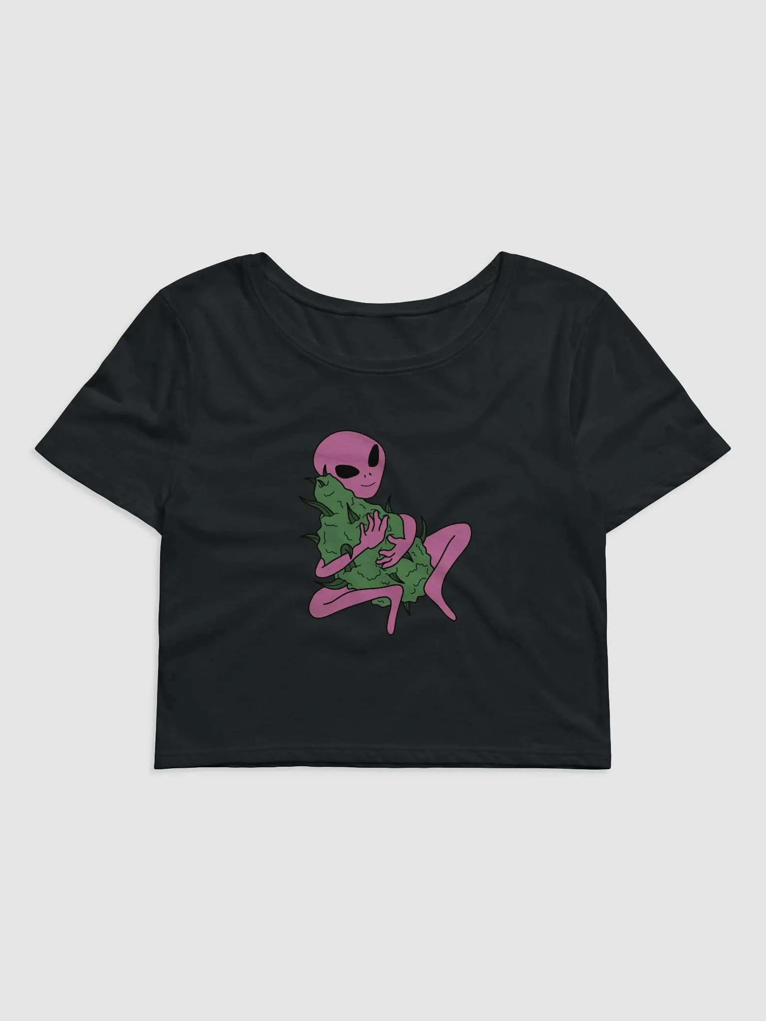 Alien Bud ft Pass Joints Not Judgement Crop Top product image (1)