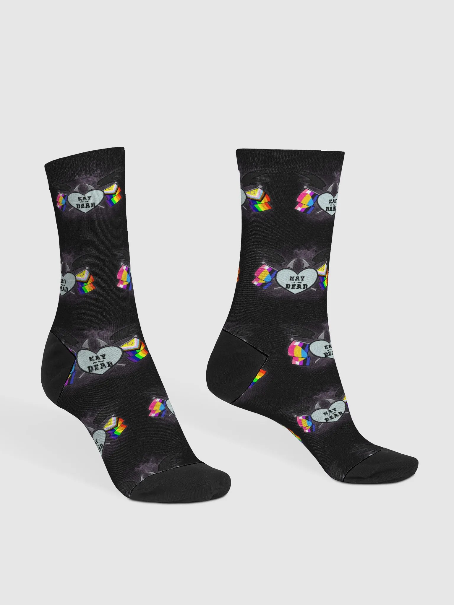 Kay_of_the_Dead Pride Logo Crew Socks product image (3)