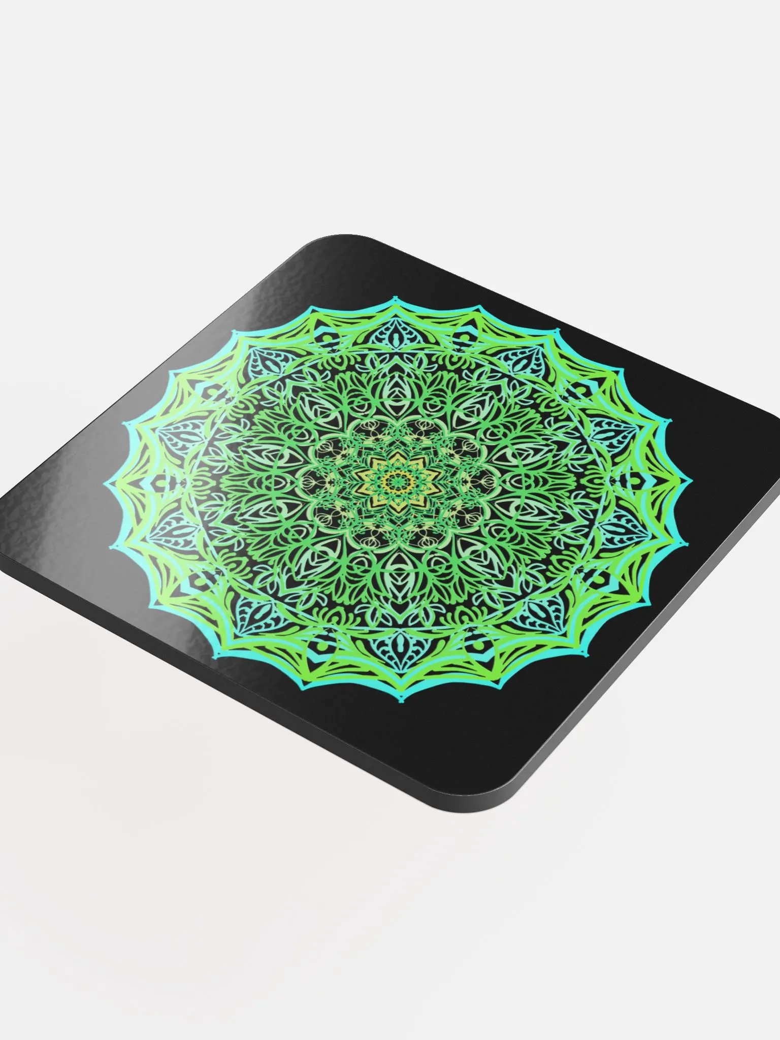 Luminous Mandala Cork Coaster product image (4)
